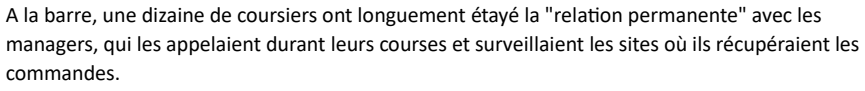 Extrait de AFP : Le procès Frichti, au coeur de la question de l'"ubérisation" du travail.