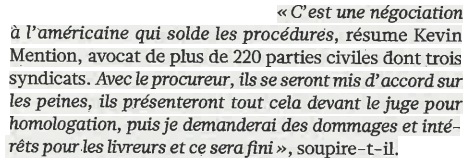 Extrait de L'Humanité : Foodora, le procès qui n’aura pas lieu.
