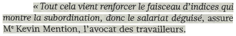 Extrait de L'Humanité : La plateforme ManoMano bricole le Code du travail.