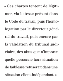 Extrait de Entreprises & Carrières : Chartes Plateformes.