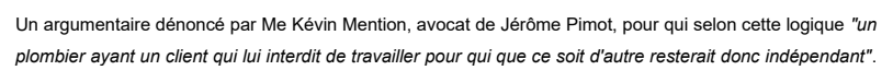 Extrait de La Provence : La justice refuse le statut de salarié à deux coursiers travaillant pour une plateforme de livraison.