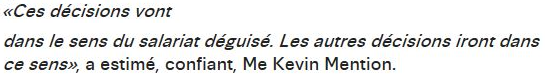 Extrait de Libération : Onze livreurs de plateformes de nouveau requalifiés en salariés par le Conseil de Prud'hommes.
