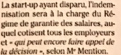 Extrait de Nice-Matin : Six anciens livreurs à vélo requalifiés et indemnisés.
