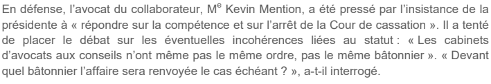 Extrait de Dalloz actualité : Prud’hommes : le collaborateur d’un avocat aux conseils demande la requalification de son contrat.