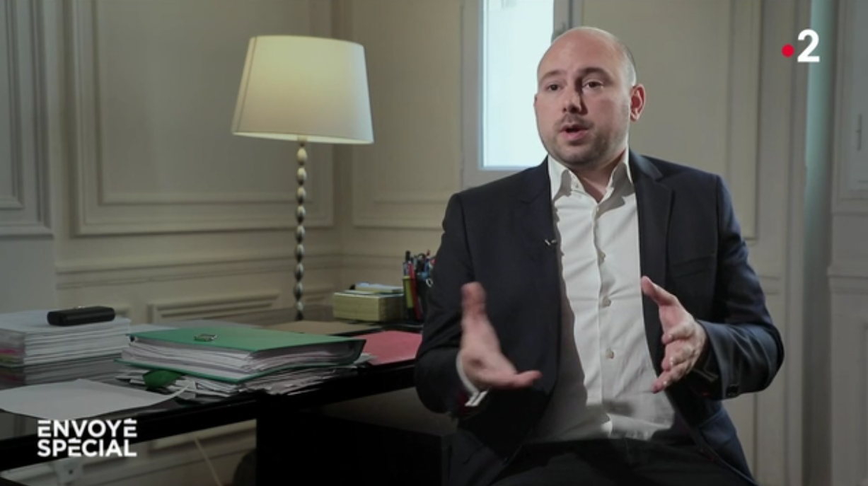Kevin Mention interrogé dans Envoyé Spécial lors de l’enquête Livraison à fond consacrée à la fraude dans la livraison.