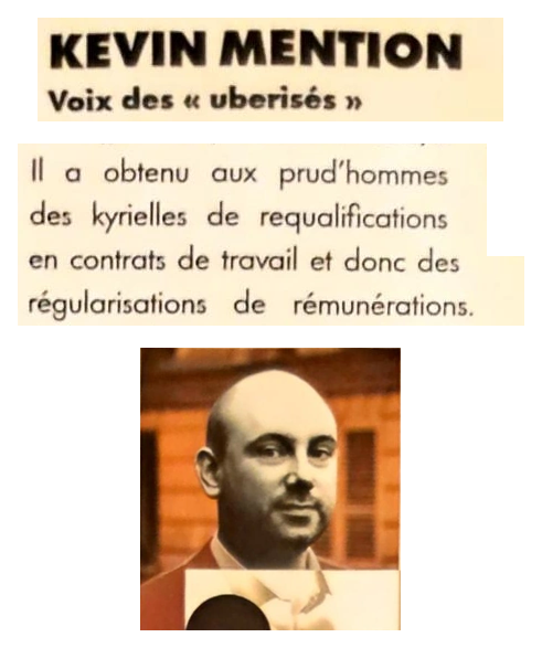 Extrait de la page 63 du palmarès GQ France 2021 consacré à Kevin Mention.