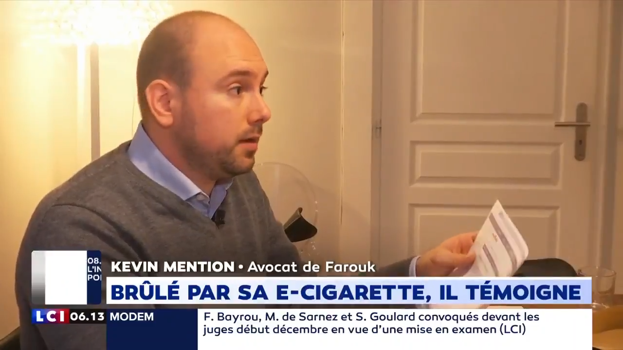 Entretien dans La Matinale de LCI sur la cigarette électronique et la responsabilité au travail.