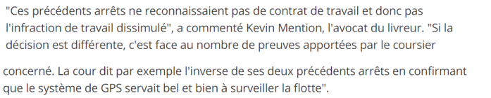 Extrait de Notre Temps : Travail dissimulé : la cour d'appel condamne à son tour Deliveroo.