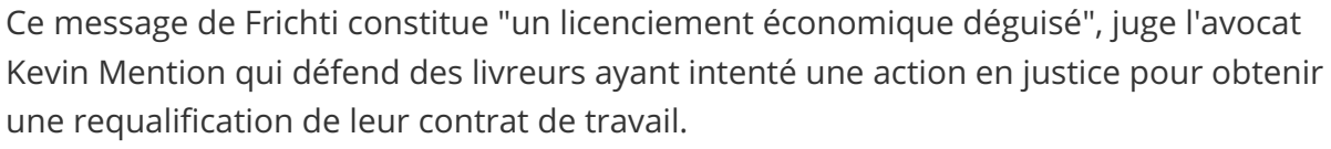 Extrait de Notre Temps : Frichti : des coursiers indépendants en grève avant une décision sur l’avenir de la plateforme.