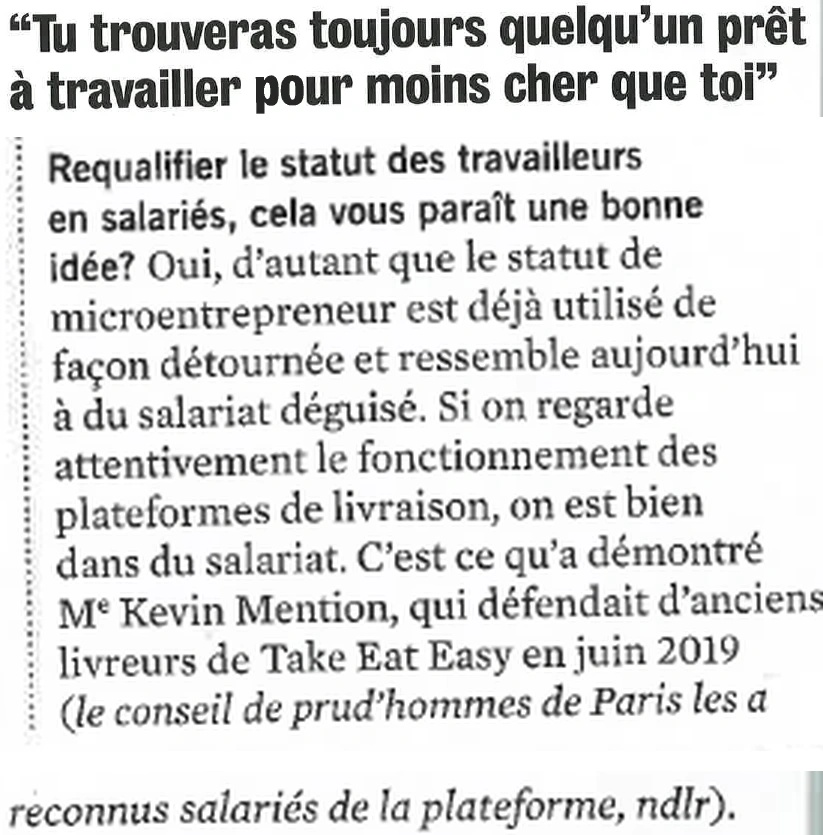 Extrait de Society : « Tu trouveras toujours quelqu’un prêt à travailler pour moins cher que toi ».