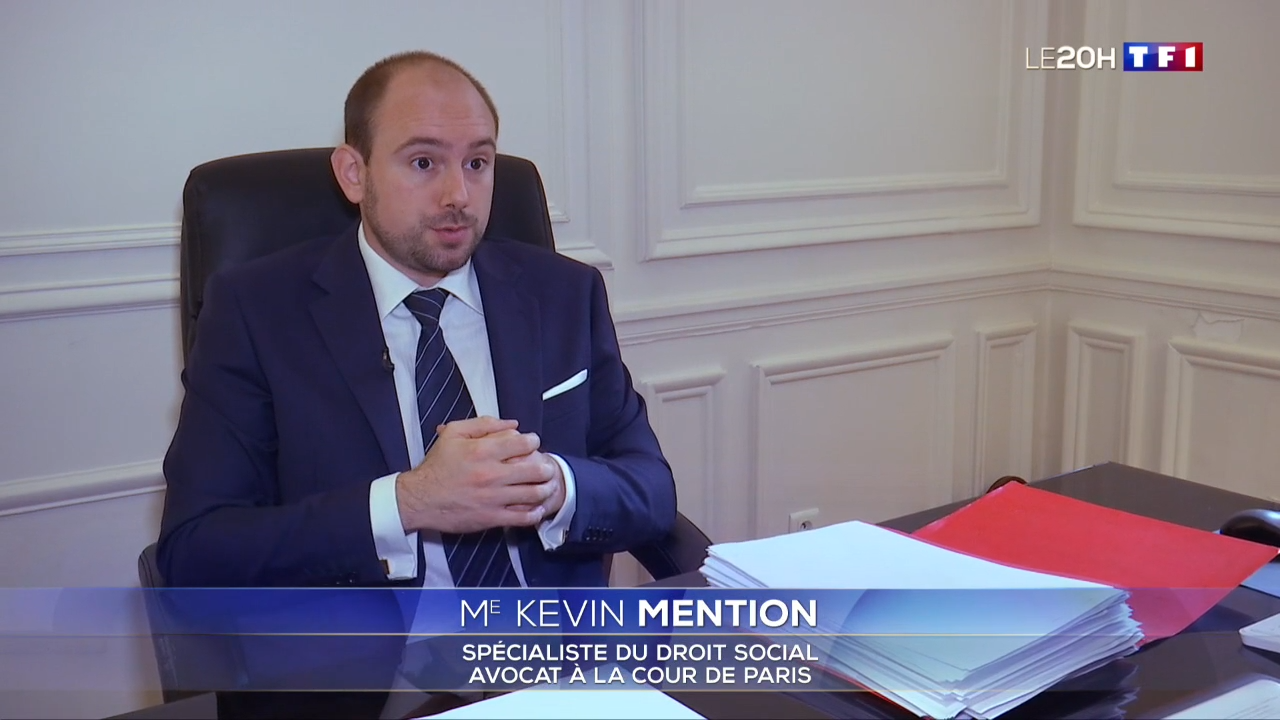Entretien au 20 h de TF1 sur la requalification en contrat de travail des coursiers.